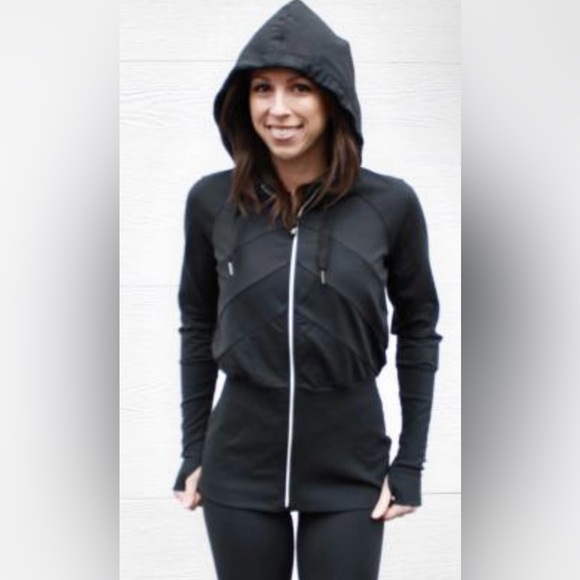 lululemon athletica Jackets & Blazers - Lululemon Lift Your Sprits Jacket Black with Hood